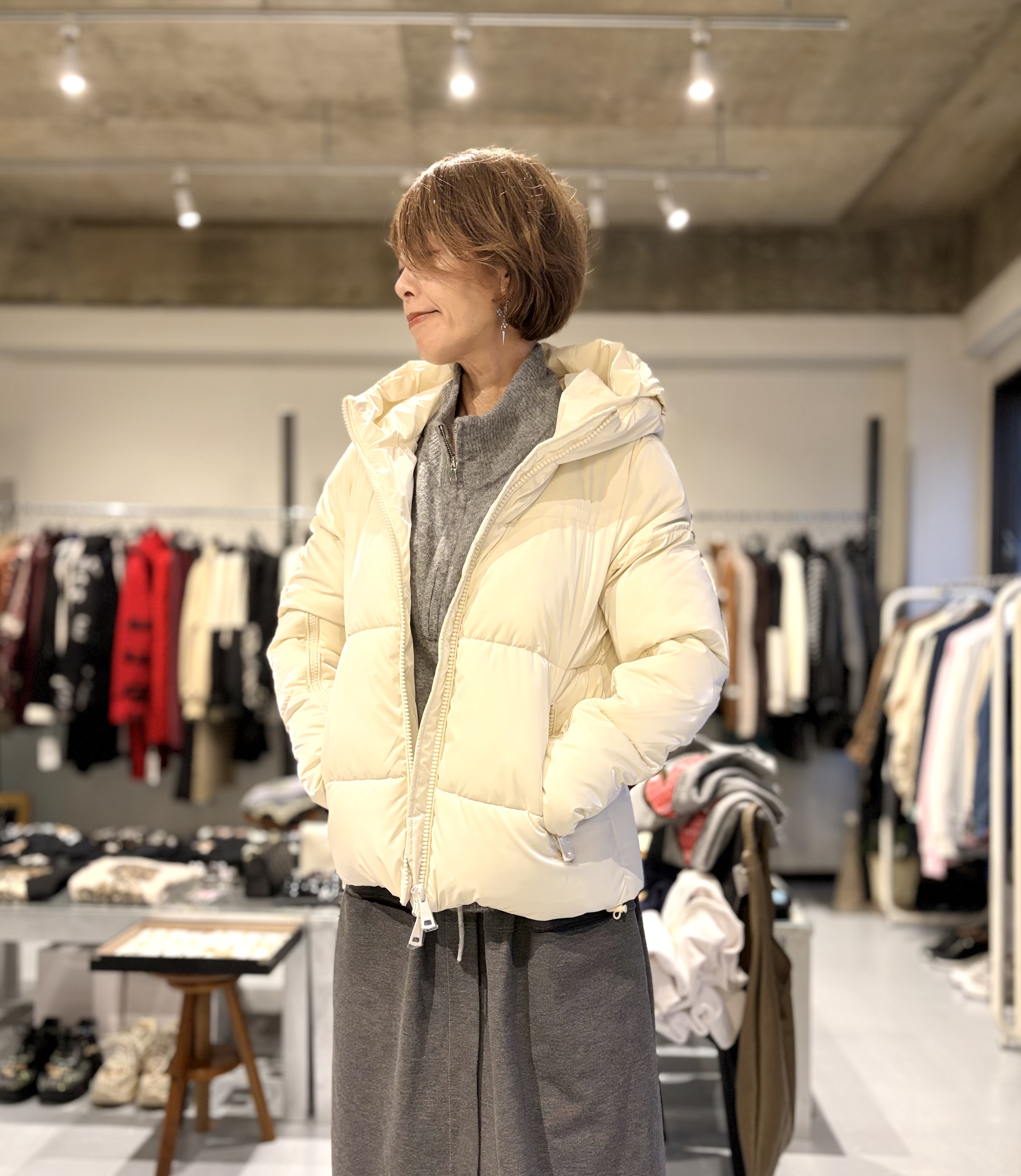 DENNY ROSE JEANS ホワイトダウンジャケット | CHIQUE BLOG